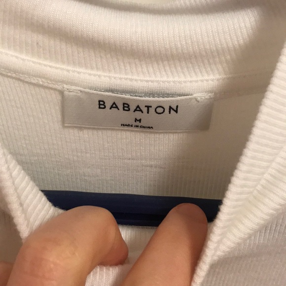 Aritzia white turtleneck/mockneck top - Picture 2 of 2